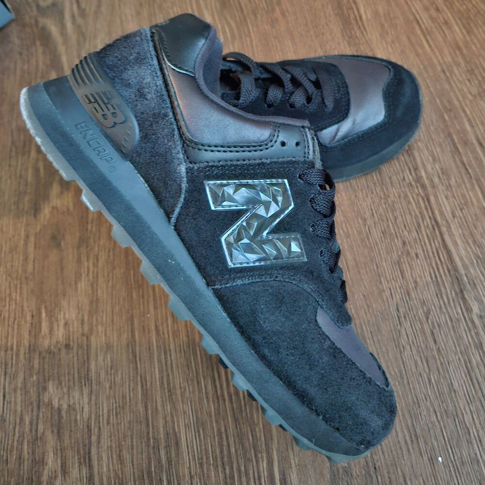 New Balance 574 Mystic Crystal Shoes - Black